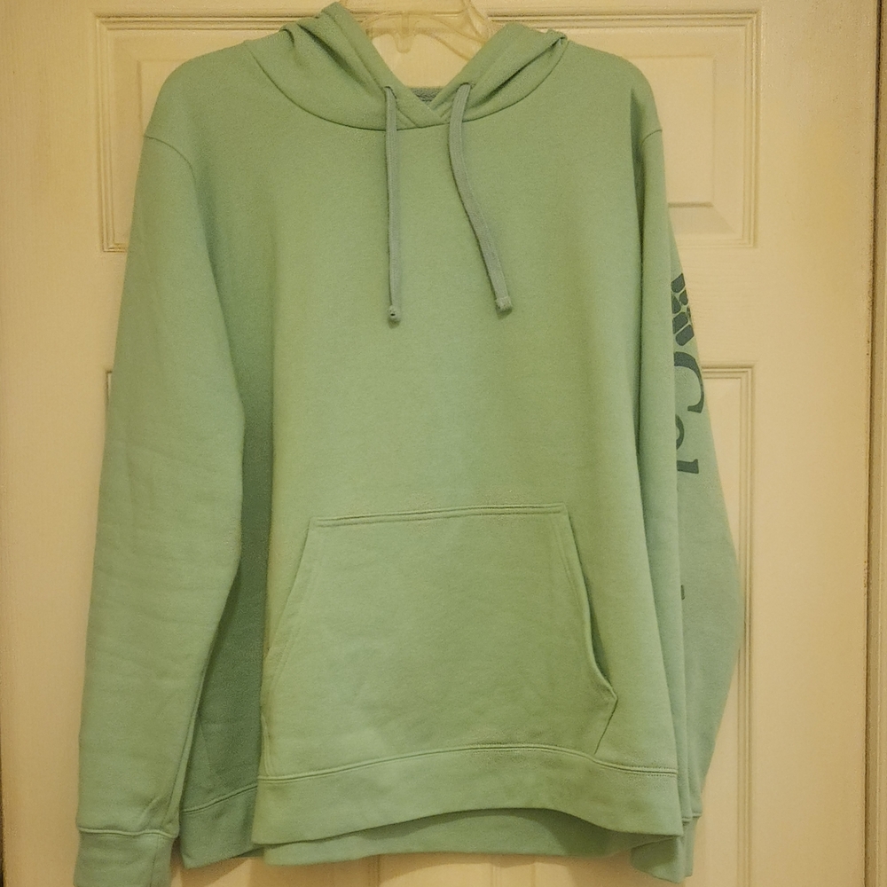 Columbia Mint Green Hooded Pullover Sweatshirt